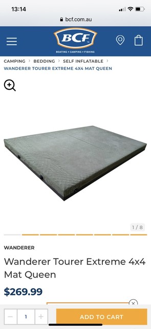 bcf self inflatable mattress